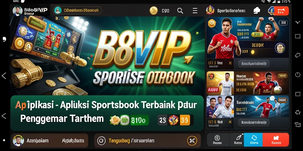 Tampilan antarmuka B8VIP yang menarik saat melakukan taruhan olahraga.