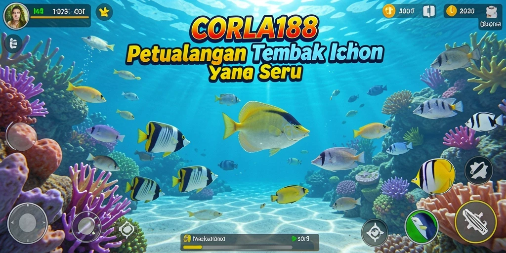 Screenshot gameplay CORLA188 menampilkan aksi seru dalam menembak ikan.