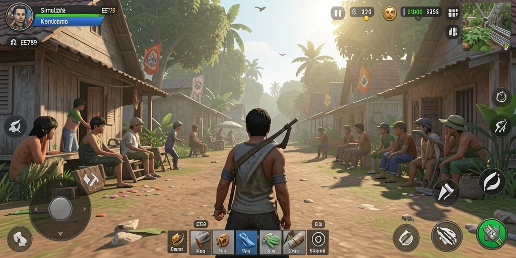 Tampilan gameplay simulasi yang menarik dan interaktif di EE789.