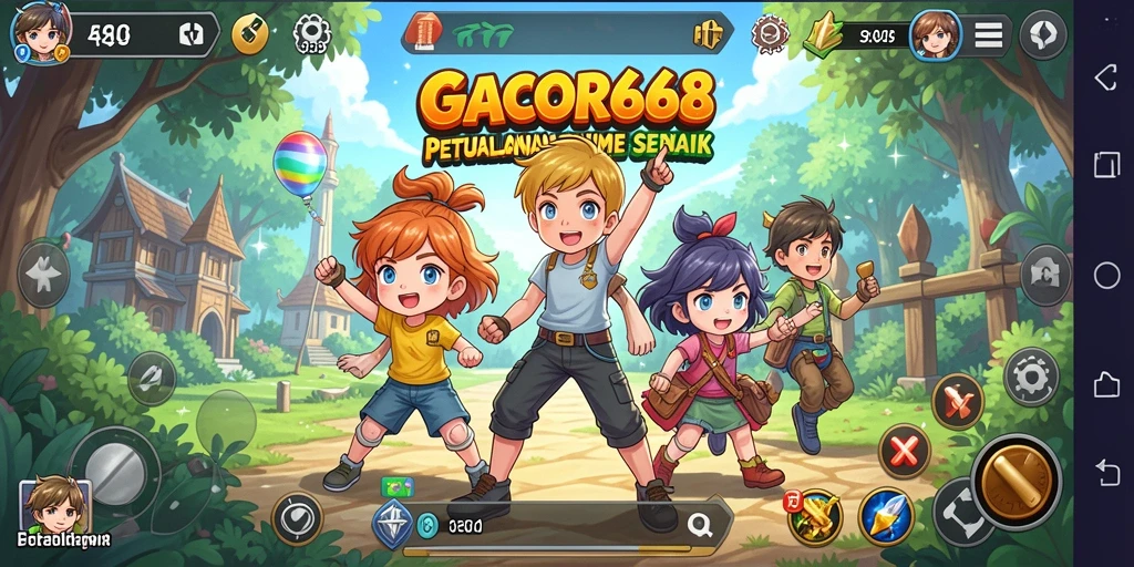 Screenshot gameplay GACOR668 dengan karakter Anime yang menarik.