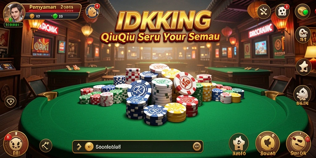 Tampilan gameplay QiuQiu di IDRKING yang seru.