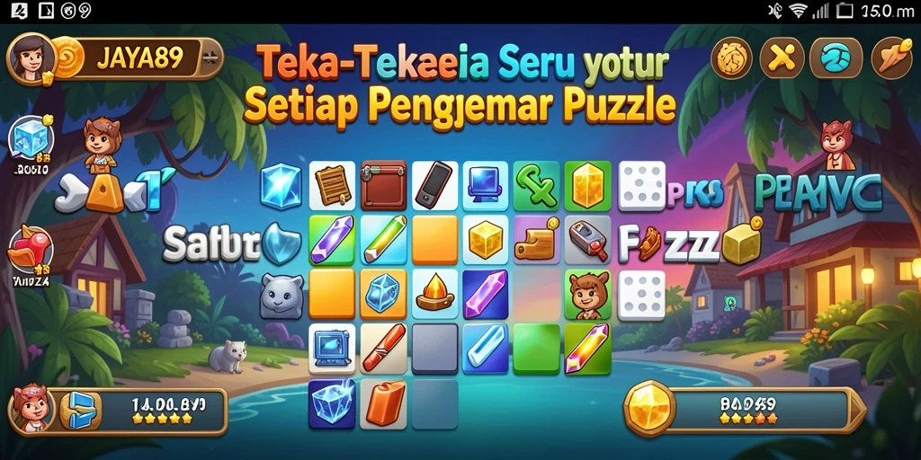 Screenshot utama JAYA89 menampilkan gameplay Puzzle yang mengasyikkan.