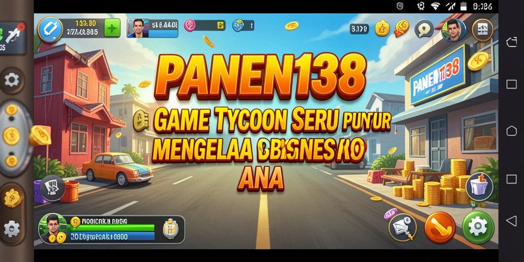 Screenshot gameplay PANEN138 menampilkan manajemen bisnis yang seru.