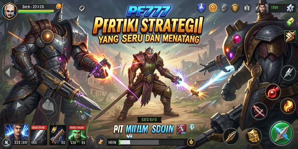 Screenshot gameplay PF777 menunjukkan aksi strategi yang mendebarkan.