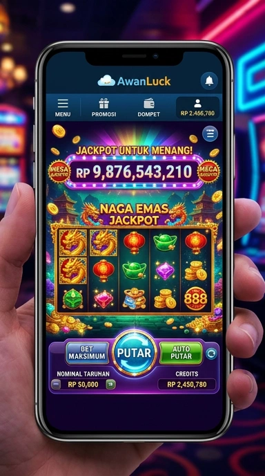 Tampilan antarmuka utama awanluck dengan berbagai pilihan aplikasi.